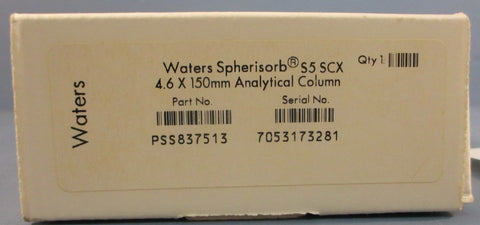 Waters Spherisorb S5 SCX Column PSS837513 4.6x150mm Analytical Column