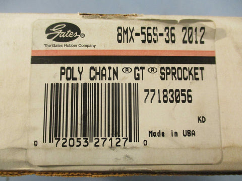 Gates 8MX56S36 2012 Poly Chain GT2 Sprocket 4670RPM Max 56 Teeth