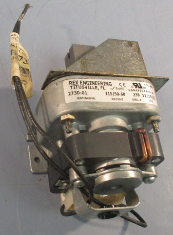 Rex Engineering 2730-01 Gear Motor 115V 50/60Hz Class B 5" Length