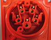 Altech ABL17 16A 6h/220/380V, 5 Pin Wall Mount Straight Receptacle Red NWOB