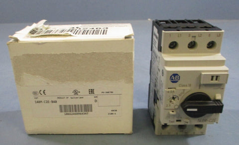 Allen Bradley 140M-C2E-B40 Ser. D Circuit Breaker 348786 690V 2.5-4A