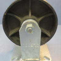 Albion  Flat Tread Cast Iron Fixed 8"x3" Casters 10.5" Height FM0850031