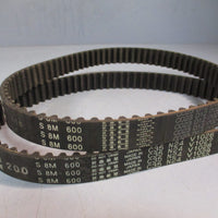 Lot of (2) SUPERTORQUE Timing Belt 200S8M600