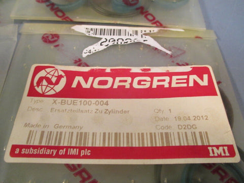 Lot of four Norgren Seal Kit, Compact Cylinder, Buhler X-BUE100-004