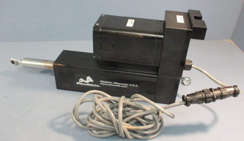 ACCUWEB, INC MNE-3 7500-01 ELECTROMECHANICAL LINEAR ACTUATOR w/MTR 3108 MOTOR