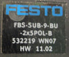 Festo FBS-SUB-9-BU-2x5POL-B Fieldbus Plug 532219 w/ Allen Bradley 1485K-P4F5-C