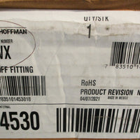 Hoffman Nvent F66WX CutOff Fitting Electrical Enclosure 14530 w/ Parts Bag