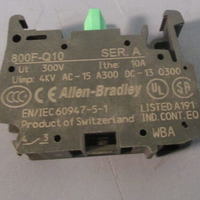 Allen-Bradley Contact Block, Normally Open 10A Ser. A 800F-Q10