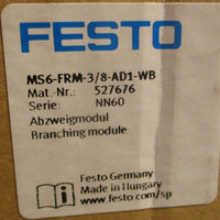 Festo 527676 Branching Module MS6FRM3/8AD1WB New in Package