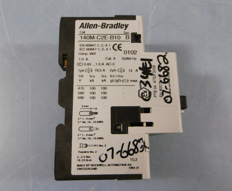 Allen Bradley 140MC2EB10 Series B Motor Circuit Protector