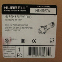 Hubbell IEC Pin & Sleeve Plug 20A 480VAC 3 Pole, 10HP IP67