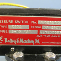 Bailey & Mackey Pressure Switch 3-45 PSI 2392
