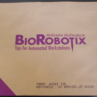 MBP Molecular BioProducts 903252 BioRobotix Pipette Tips 200 uL, 10 Trays of 96