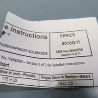 ASCO RedHat 8262G002 1/8" Solenoid Valve  New