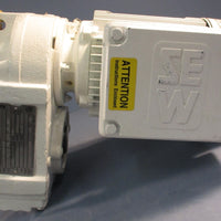 Sew Eurodrive FA37DT80N4-KS Gearmotor DFT80N4-KS 14.33:1 1700/119RPM 1HP