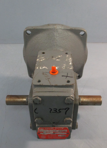 Hub City 0220-60336-184 Right Angle Gear Reducer 25:1 56C, Foot Mounting