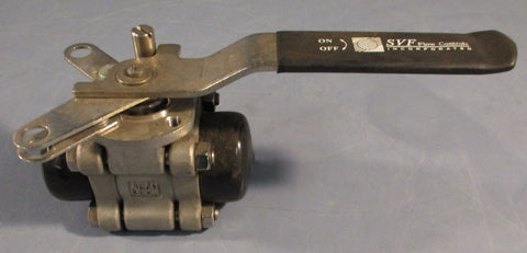 SVF Flow Controls R8006666ATSE0005LK00 3-Piece Ball Valve R8 Series 1/2"