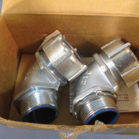 Thomas & Betts 11/2" 90 Degree Steel Insulated Liquid Tight Connector 5356