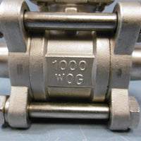 Parker Locking Ball Valve 3/4" 316 1000 WOG