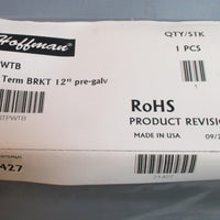 Lot of 3 Hoffman QTPWTB Wall Termination Bracket 12" PreGalvanized New