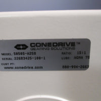 CONEX CONEDRIVE SERVO GEARBOX RATIO 15:1 Model: S050SA258
