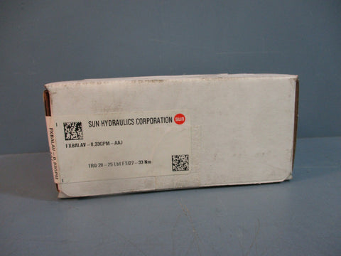 Sun Hydraulics Corporation FXBALAV-0.33GPM-AAJ Flow Control Valve Factory Sealed