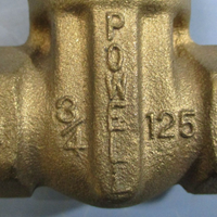 Powell Fig. 500 3/4" 125 WSP Brass Gate Valve