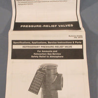 Hansen H5600R/300 Refrigerant Pressure-Relief Valve 1/2" x 3/4" 300PSIG