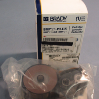 Brady M211000427 Black on White, Transparent Label Printer Tape, 14 ft x 1 in