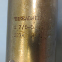 Threadwell 17/85 NS 6 Flute C23A W.R. Plug Tap Used