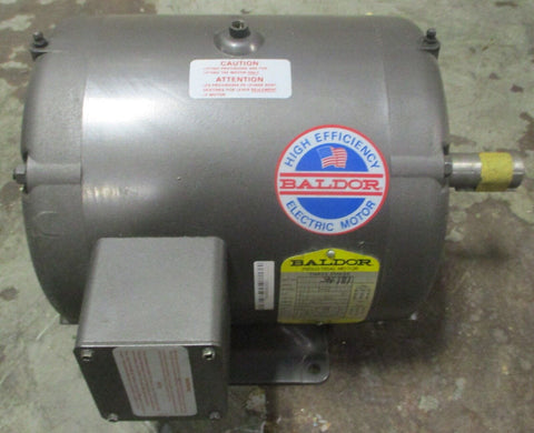 Baldor M3307 Industrial Motor 37E02X86 3PH 5HP 3450RPM 213 Fr 1-1/8" Shaft Dia