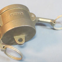 PT Coupling 20V & 20A 316SS Stainless Adapter w/ Cam & Groove Cap NWOB