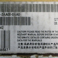 Siemens Simatic ET200 6ES7 1943AA000AA0 Teminal Block 6ES7 S7 Module Only