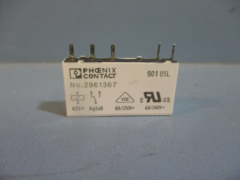 Phoenix Contact 2961367 General Purpose Relay REL-MR-4,5DC/21 NEW Lot of 2