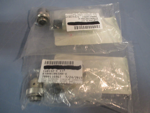 Lot of (2) Amphenol Kit Standard Circular Connector Zinc Housing RT0W6106SNHK