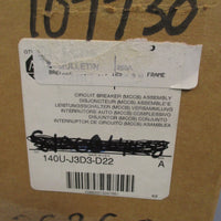 ALLENBRADLEY CIRCUIT BREAKER 125 A , J FRAME SER. A 140UJ3D3D22