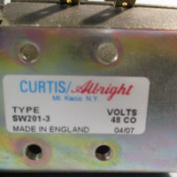 Curtis Albright 48V Singlepole Doublethrow Solenoid Contactor SW2013