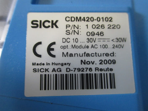 Sick Power Supply Module 1026220 CDM4200102
