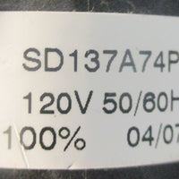 Mechetronics SD137A74P1 Solenoid Coil SD137A 120 V 50/60 Hz