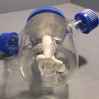 Bellco Heavy Glass Vessel 250 ml Micro Carrier Spinner Flask With Caps
