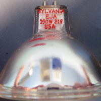 Lot of 2 projection lamps, General Electric multimirror DDS 80W, Sylvania EJA 1