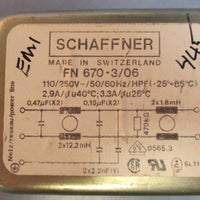 Schaffner FN 6703/06 Power Line Filter 2,9A; 3,3A NOS