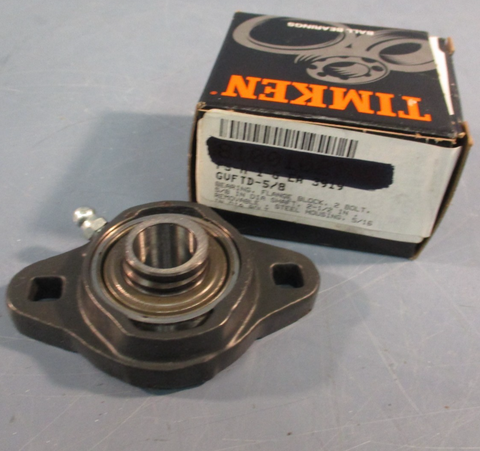 Timken/Fafnir GVFTD 5/8" Diameter Shaft Flange Block Bearing, 2-Bolt