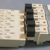 SMC VQ21005 Solenoid Valve Press 0.10.7MPa 24VDC 1W (Lot of 10)