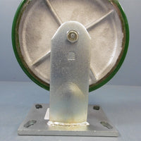 New Albion Alathane 8 X 2" Wheel Non Swivel Fixed Position Poly Cast Iron Silver