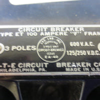 ITE ITE ET ET4032 200 Amp 3 Phase 600V VAC Circuit Breaker