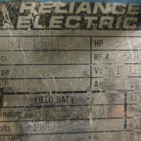 Reliance Electric B1811ATZ Super RPM DC Motor 1KA575401PE 2500RPM 5HP