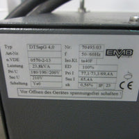 EMB 23,8 kVA Transformer Typ DTSspG 4,0 180/190/300V Primary 210 V Secondary Ya0