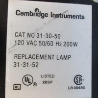 Cambridge Instruments 313050 Adjustable High Intensity Illuminator 120VAC 200W