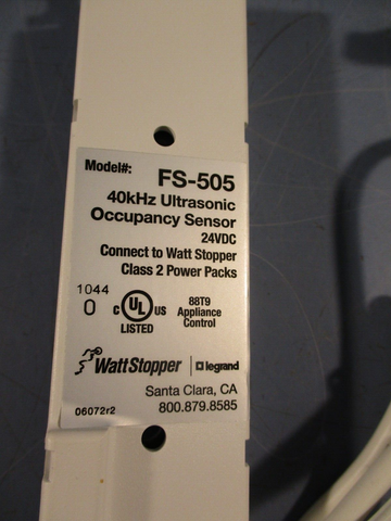 Legrand WattStopper Ultrasonic Occupancy Sensor 40kHz FS-505